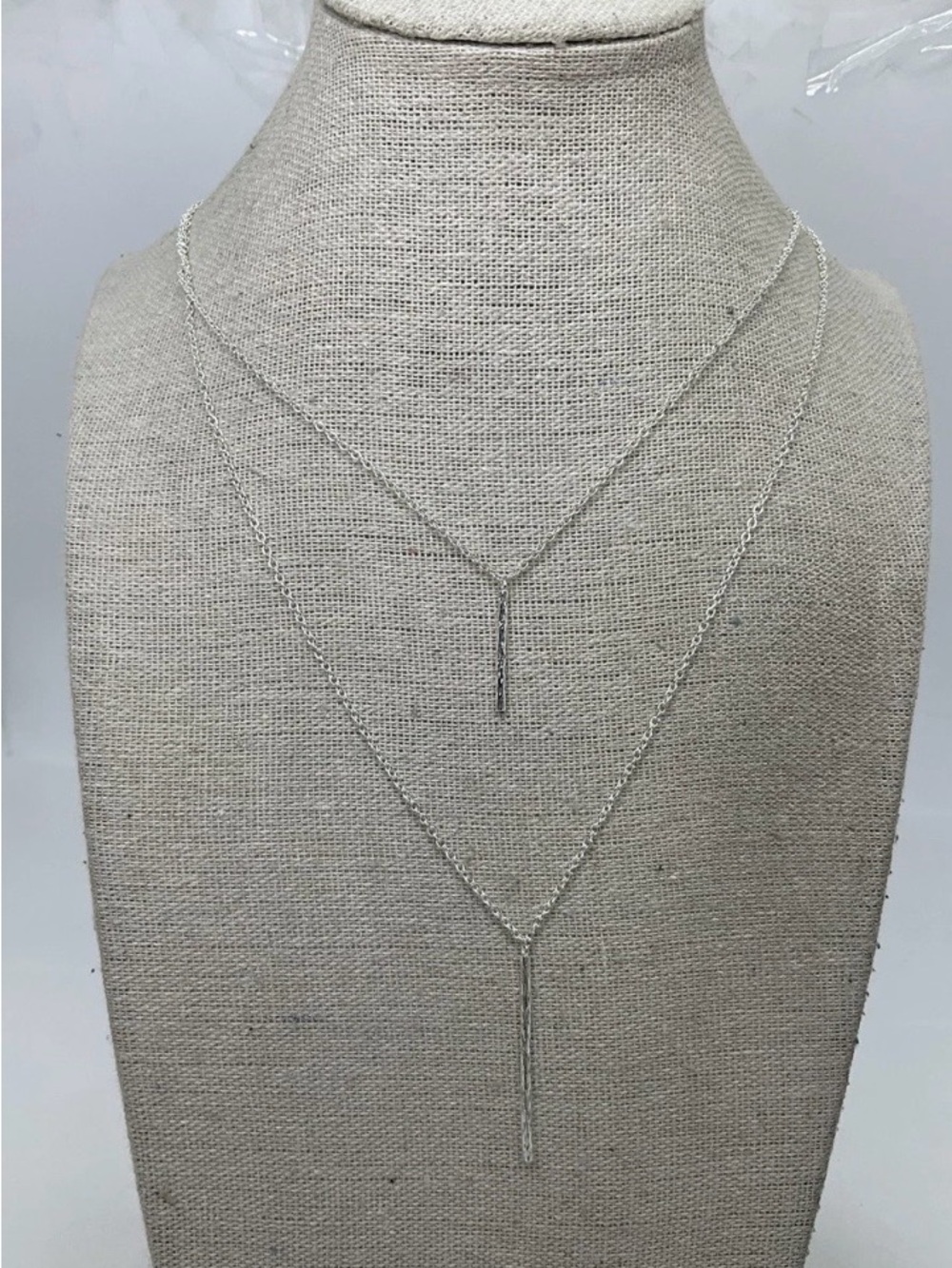 Gorjana Double Kiernan Silver
Necklace with Pouch